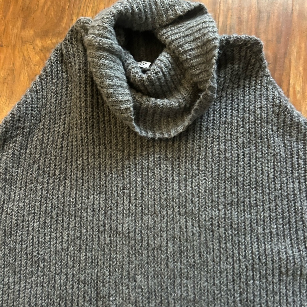 Chunky Oversized Cowl Neck Knitted Sweater Long Sleeves Cozy - Picture 9 of 9